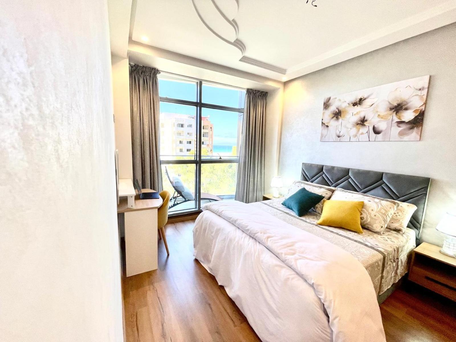 Modern Elegance With Sea Views In Central Tangier - Steps To Beach, Train And Attractions! Exterior foto