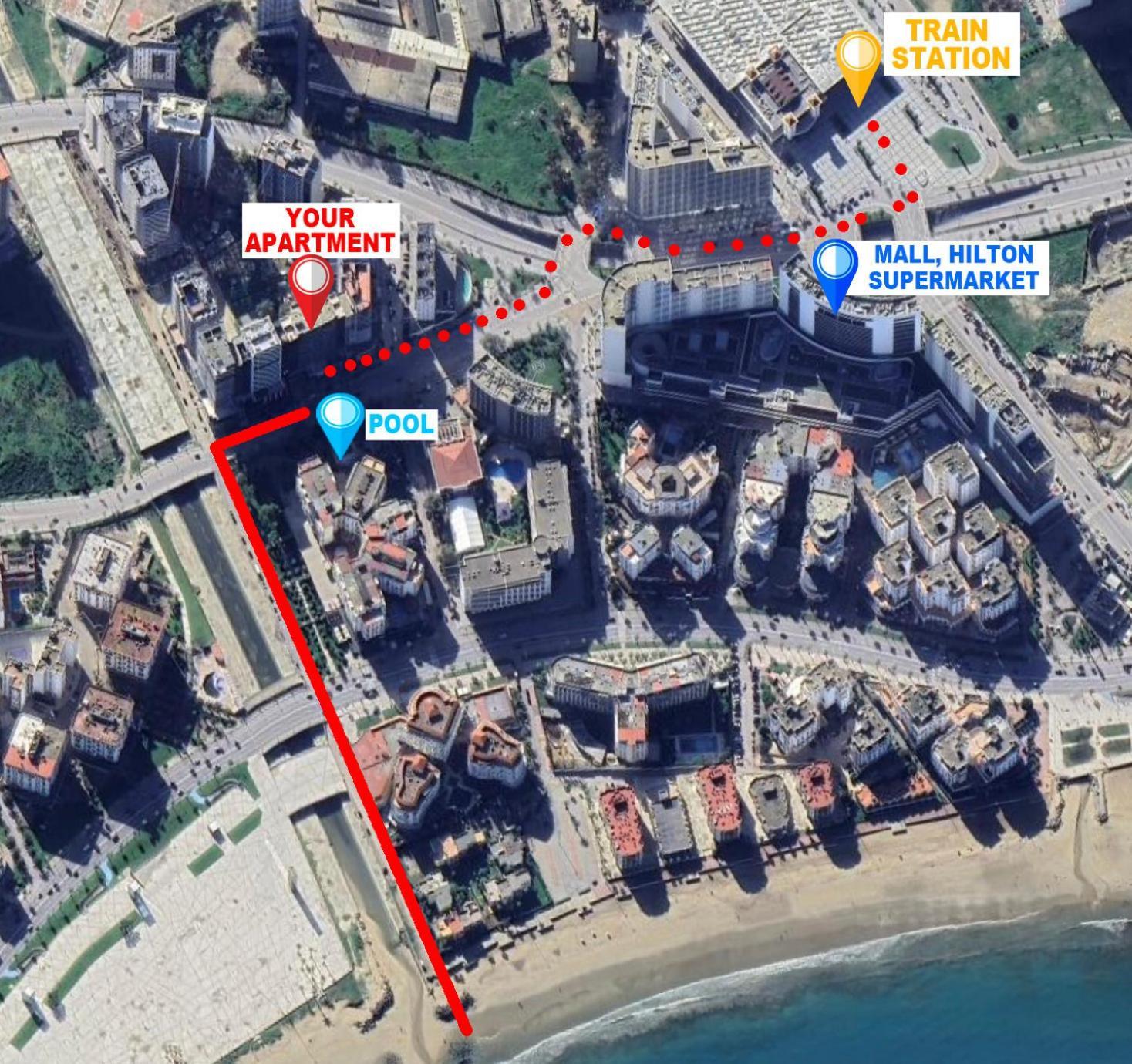 Modern Elegance With Sea Views In Central Tangier - Steps To Beach, Train And Attractions! Exterior foto